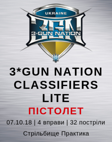 Відкритий клубний класифікаційний міні-матч 3-Gun Nation. Пістолет