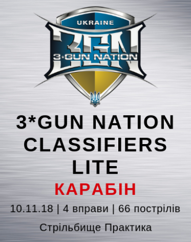 Відкритий клубний класифікаційний міні-матч 3-Gun Nation. Карабін